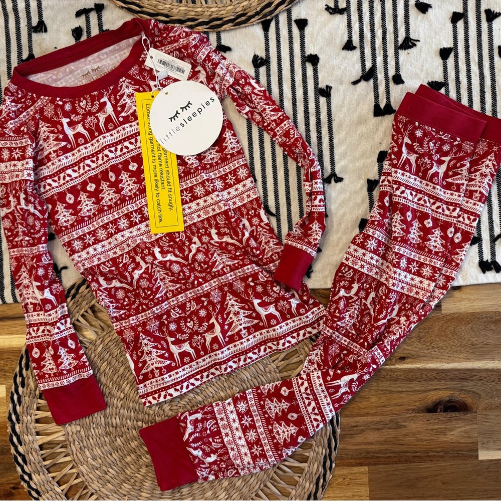 Little Sleepies Festive Red Pajama Set